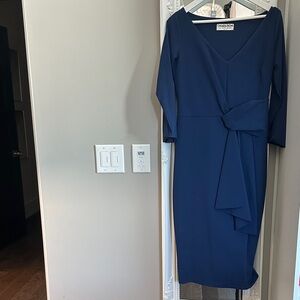 Chiara Boni Royal Blue Long Sleeve Dress